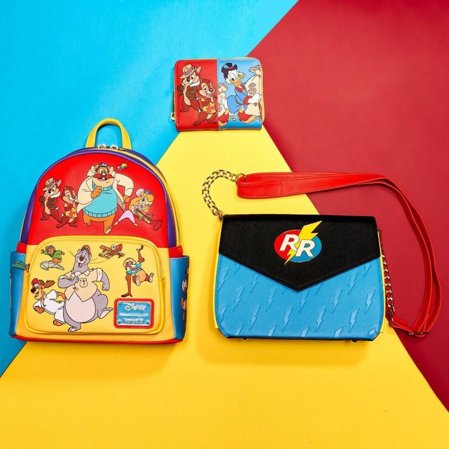 Handbags & Wallets * | Exclusive Disney Afternoon Cartoons Color Block Mini Backpack Loungefly Promotions