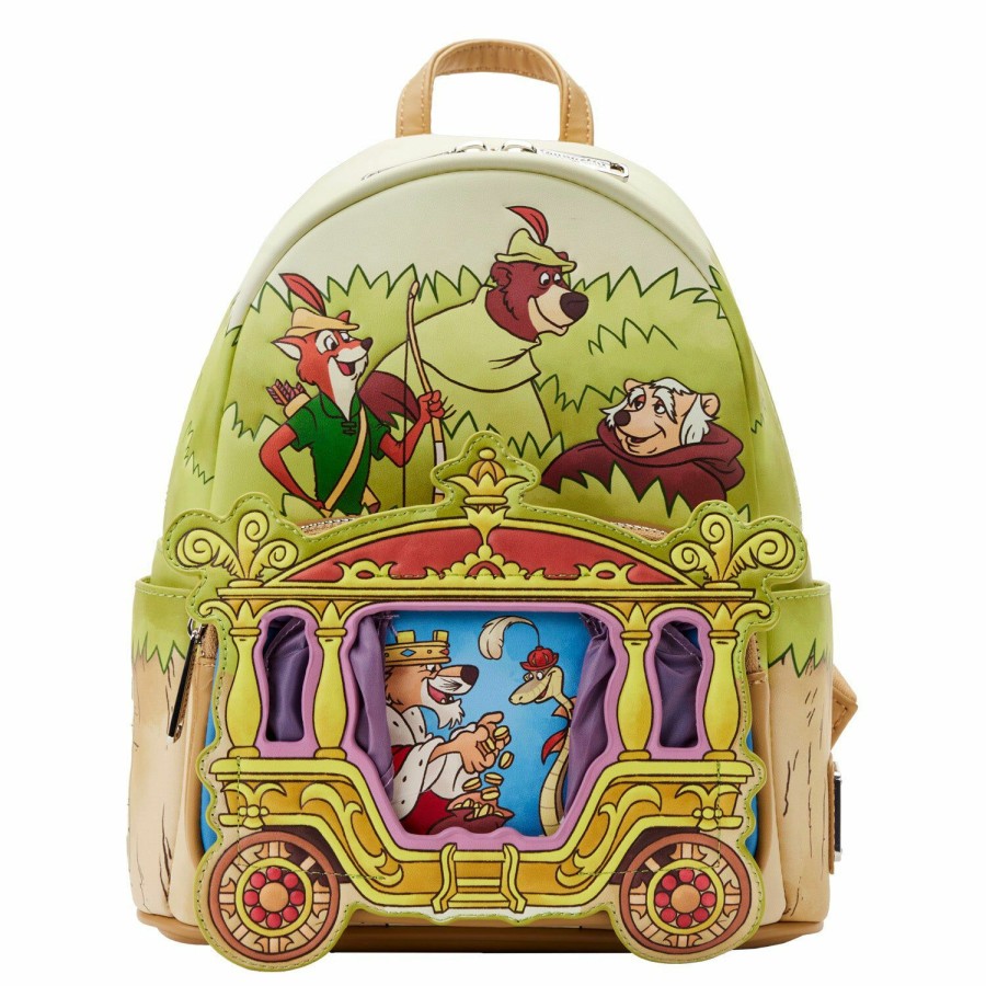 Handbags & Wallets * | Limited Edition Exclusive Robin Hood Prince John Carriage Mini Backpack Loungefly Less Expensive