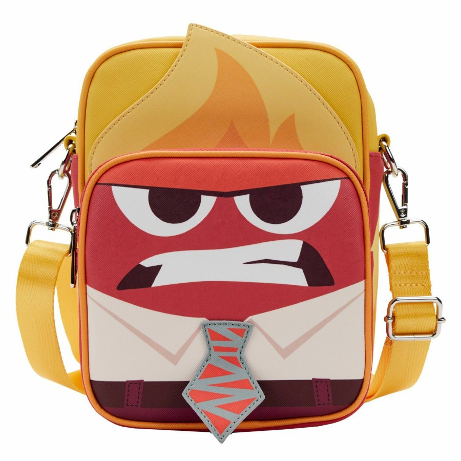 Handbags & Wallets * | Inside Out Anger Glow Cosplay Passport Bag Loungefly Popular