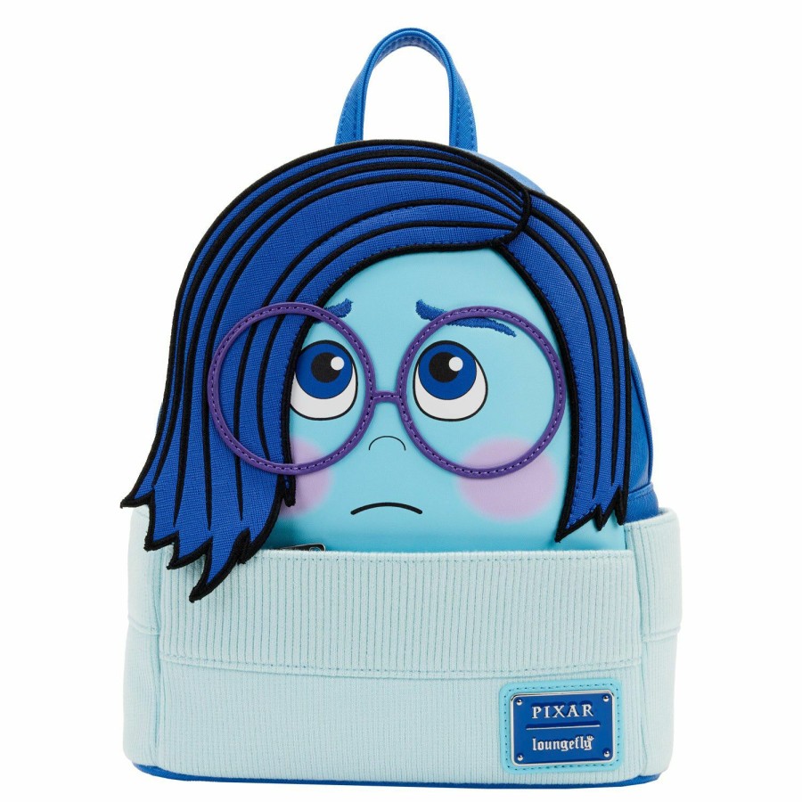 Handbags & Wallets * | Exclusive Inside Out Sadness Cosplay Mini Backpack Loungefly Promotions