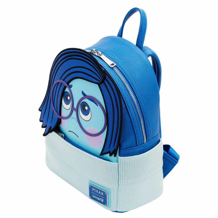 Handbags & Wallets * | Exclusive Inside Out Sadness Cosplay Mini Backpack Loungefly Promotions