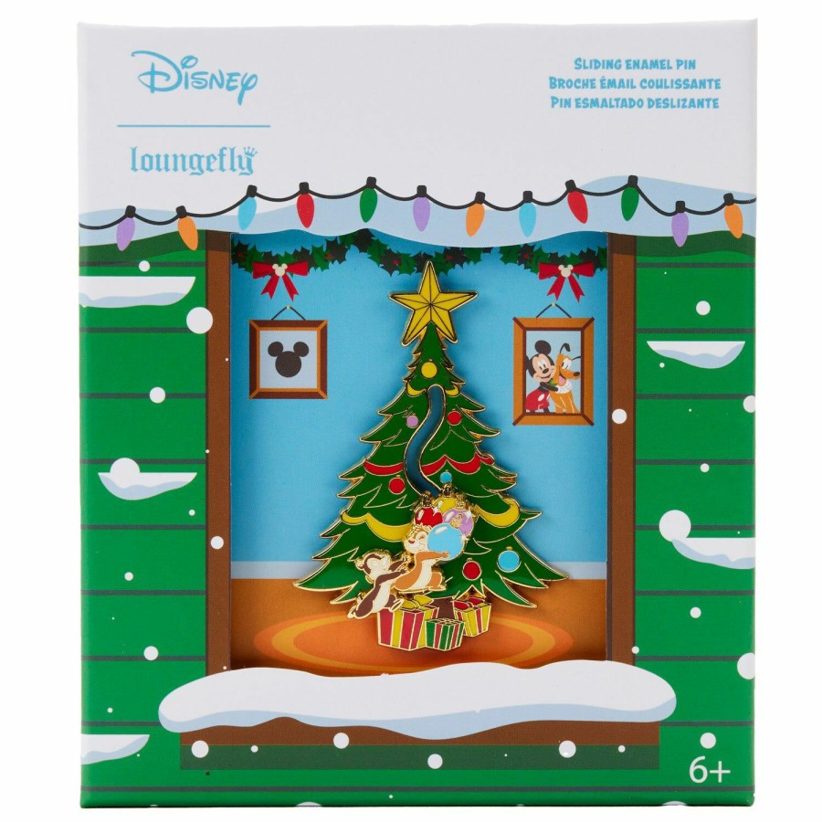 Accessories * | Chip And Dale Tree Ornaments Sliding Pin Loungefly Best Sellers