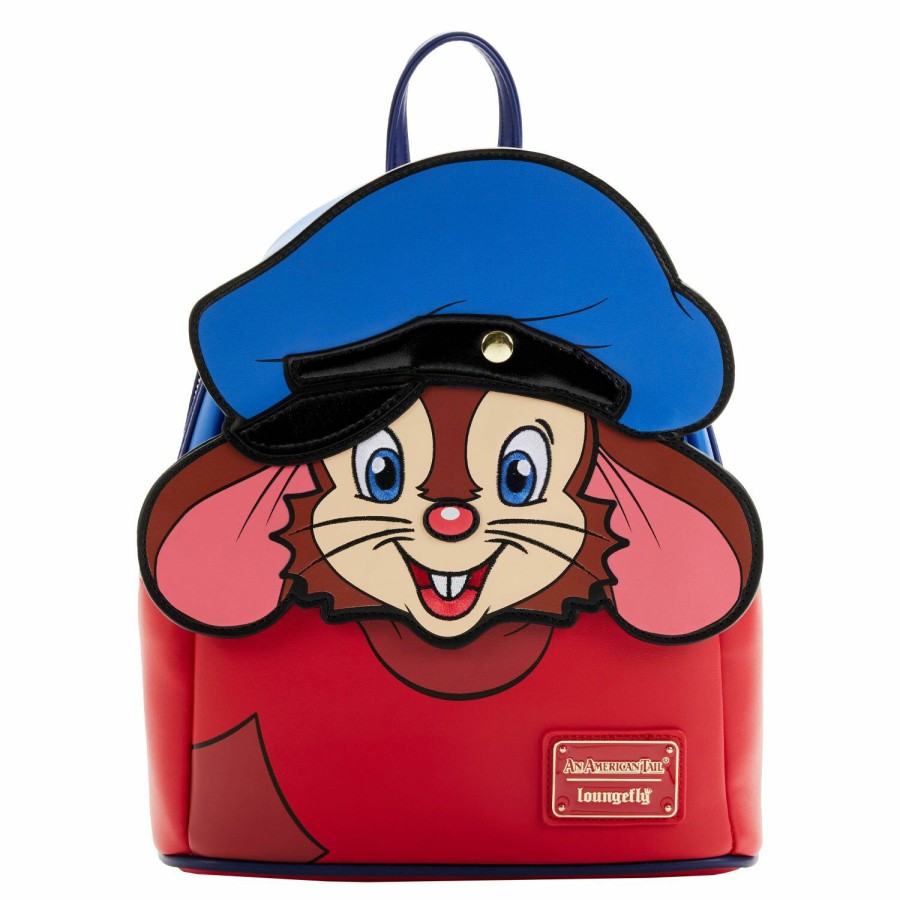 Handbags & Wallets * | Exclusive An American Tail Fievel Cosplay Mini Backpack Loungefly Original