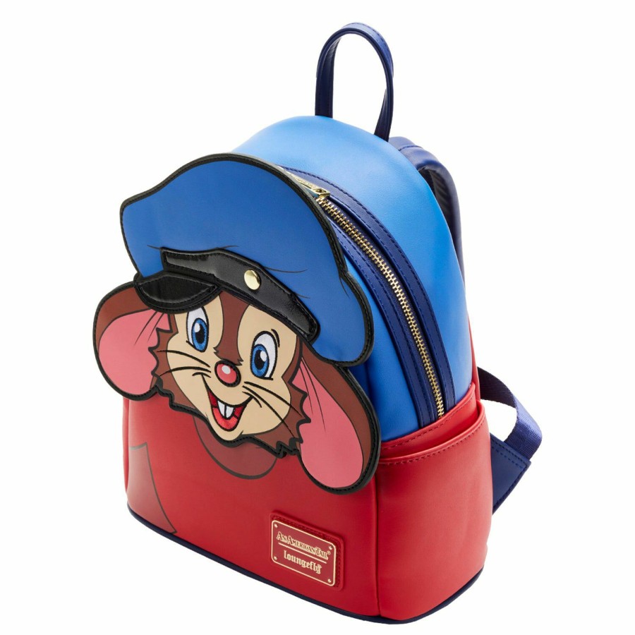 Handbags & Wallets * | Exclusive An American Tail Fievel Cosplay Mini Backpack Loungefly Original