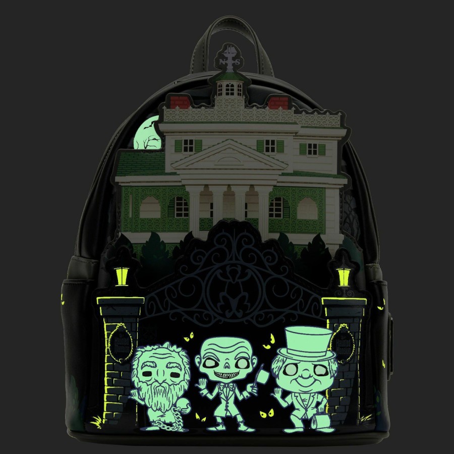 Handbags & Wallets * | Exclusive Funko Pop! By Loungefly Haunted Mansion Hitchhiking Ghosts Glow Mini Backpack Loungefly Best Choice