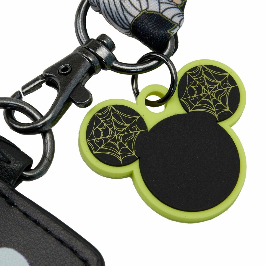 Small Accessories * | Mickey And Friends Halloween Lanyard With Card Holder Loungefly Cut Price