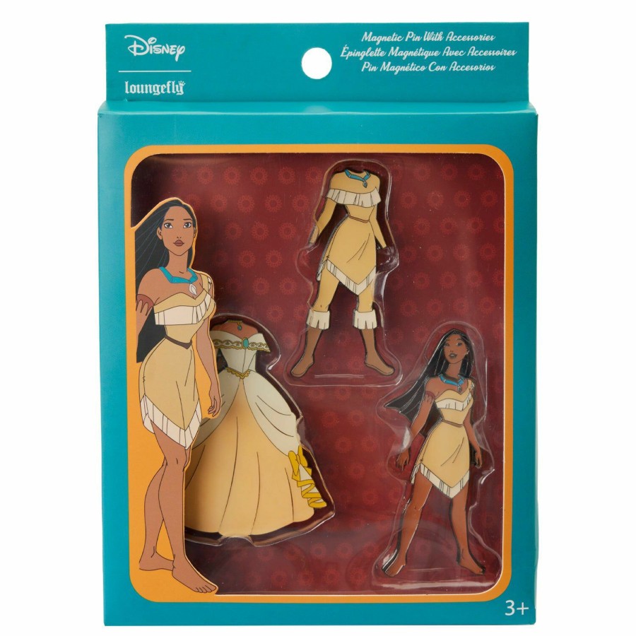 Accessories * | Pocahontas Magnetic Paper Doll Pin Set Loungefly Bargain Sale