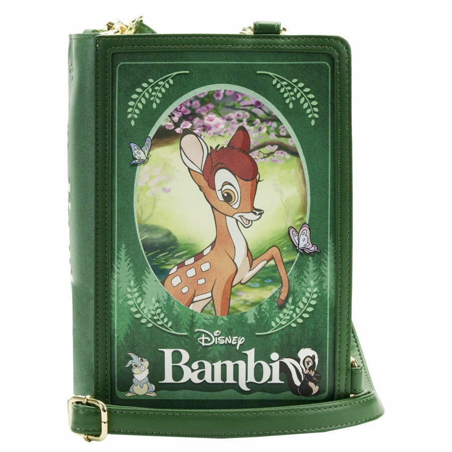 Handbags & Wallets * | Bambi Book Convertible Crossbody Bag Loungefly Fashionable