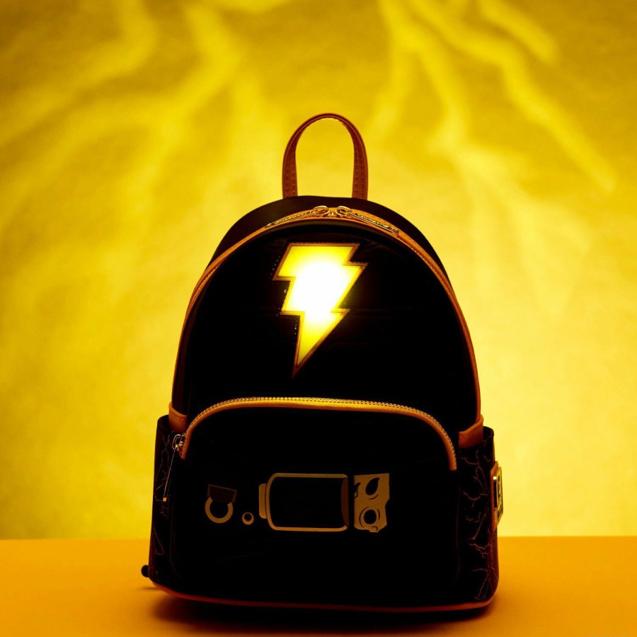 Handbags & Wallets * | Black Adam Light Up Cosplay Mini Backpack Loungefly Special Offers