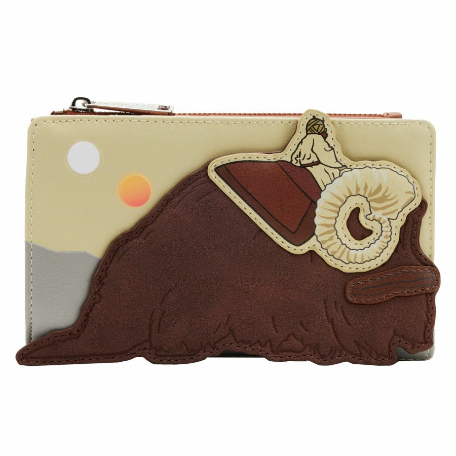 Handbags & Wallets * | Sdcc Exclusive Star Wars Tusken Raider Bantha Flap Wallet Loungefly Best-Selling