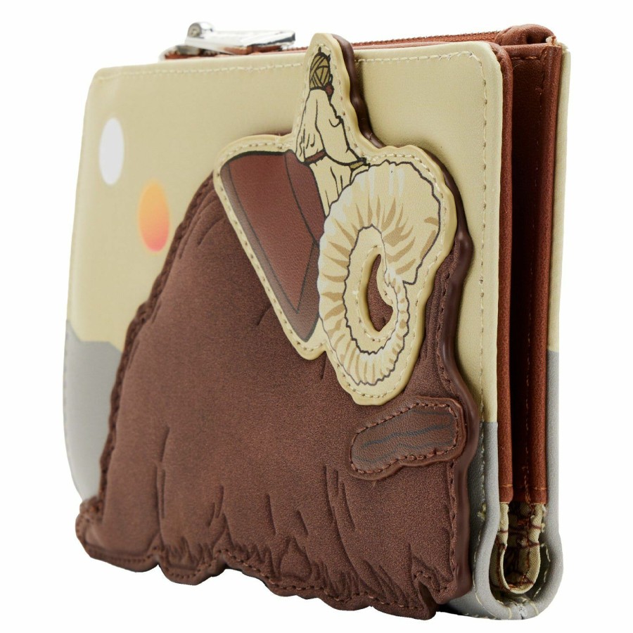 Handbags & Wallets * | Sdcc Exclusive Star Wars Tusken Raider Bantha Flap Wallet Loungefly Best-Selling