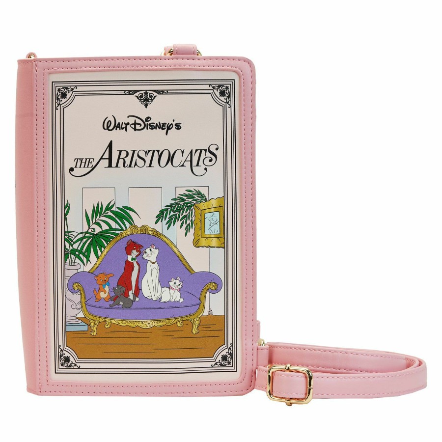 Handbags & Wallets * | The Aristocats Book Convertible Crossbody Bag Loungefly Bargain Sale