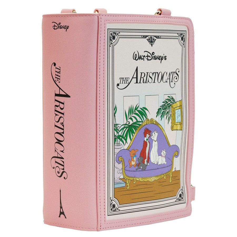 Handbags & Wallets * | The Aristocats Book Convertible Crossbody Bag Loungefly Bargain Sale