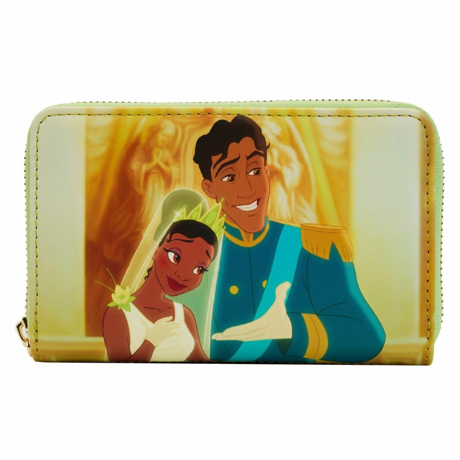 Handbags & Wallets * | The Princess And The Frog Princess Scene Zip Around Wallet Loungefly Online Sales