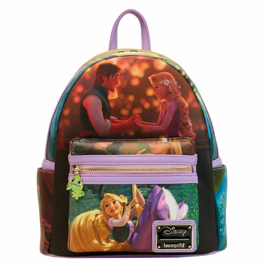 Handbags & Wallets * | Rapunzel Princess Scene Mini Backpack Loungefly Discounts