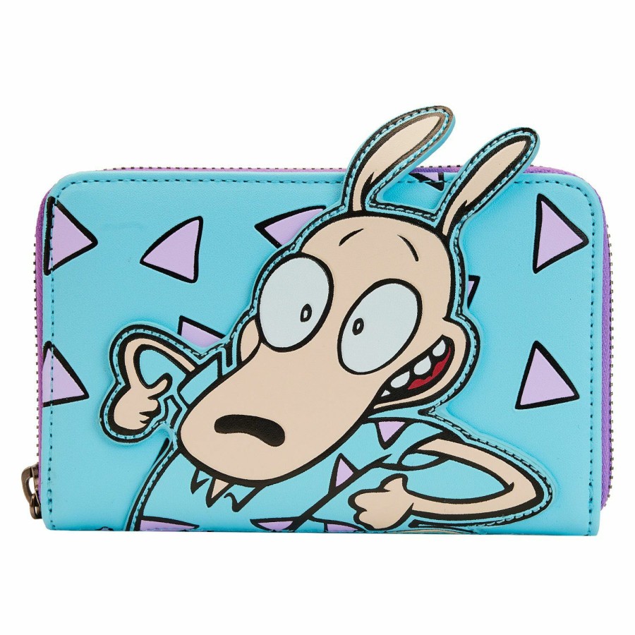 Handbags & Wallets * | Rocko'S Modern Life Zip Around Wallet Loungefly Low Price