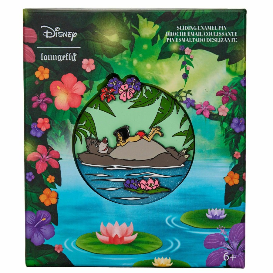 Accessories * | The Jungle Book Bare Necessities Sliding Pin Loungefly Discount Sale