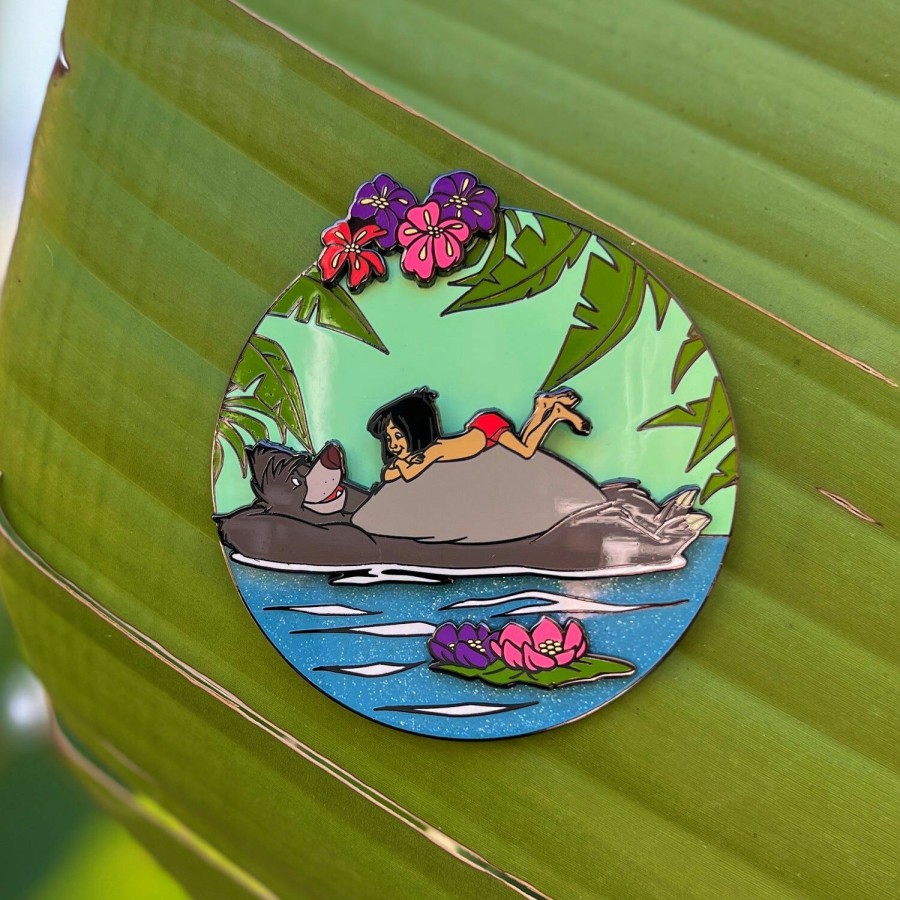 Accessories * | The Jungle Book Bare Necessities Sliding Pin Loungefly Discount Sale