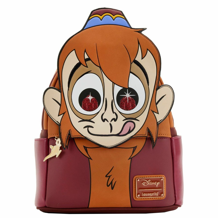 Handbags & Wallets * | Exclusive Aladdin 30Th Anniversary Abu Cosplay Mini Backpack Loungefly Best Price