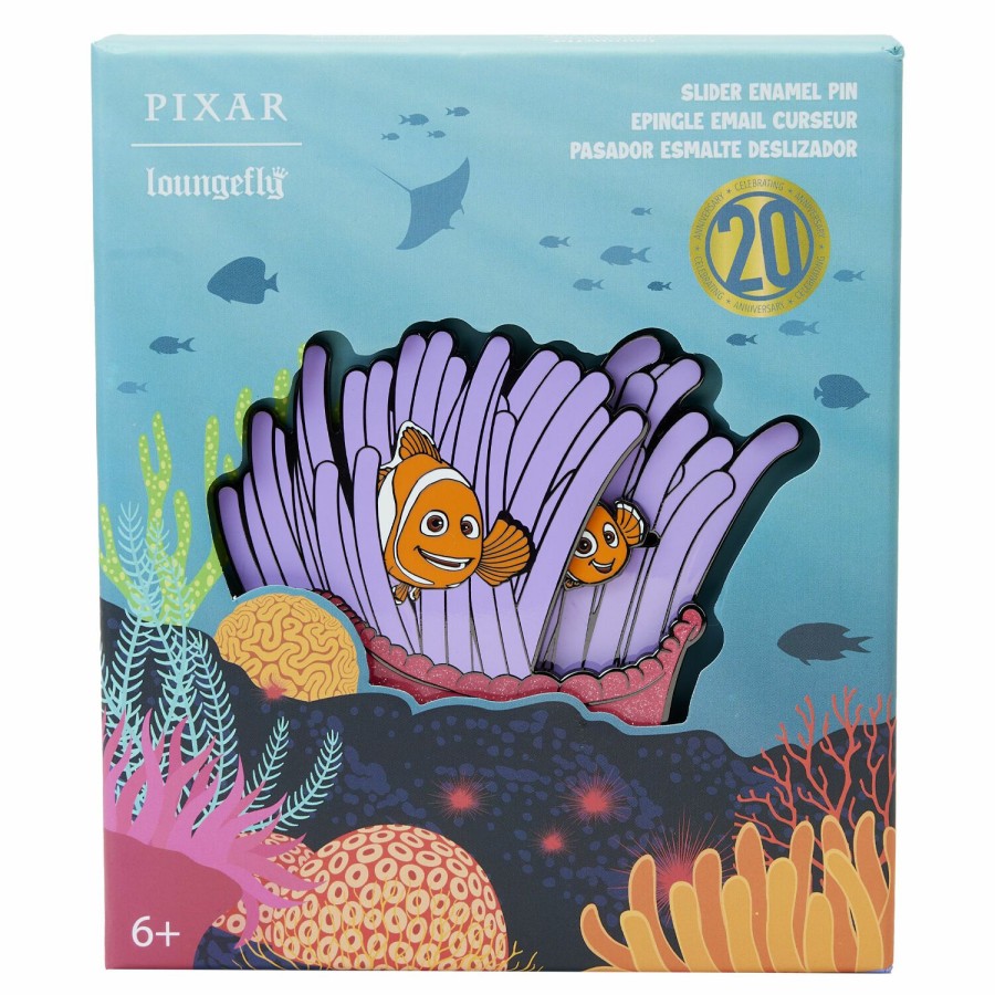 Accessories * | Finding Nemo 20Th Anniversary Sliding Pin Loungefly Best Choice