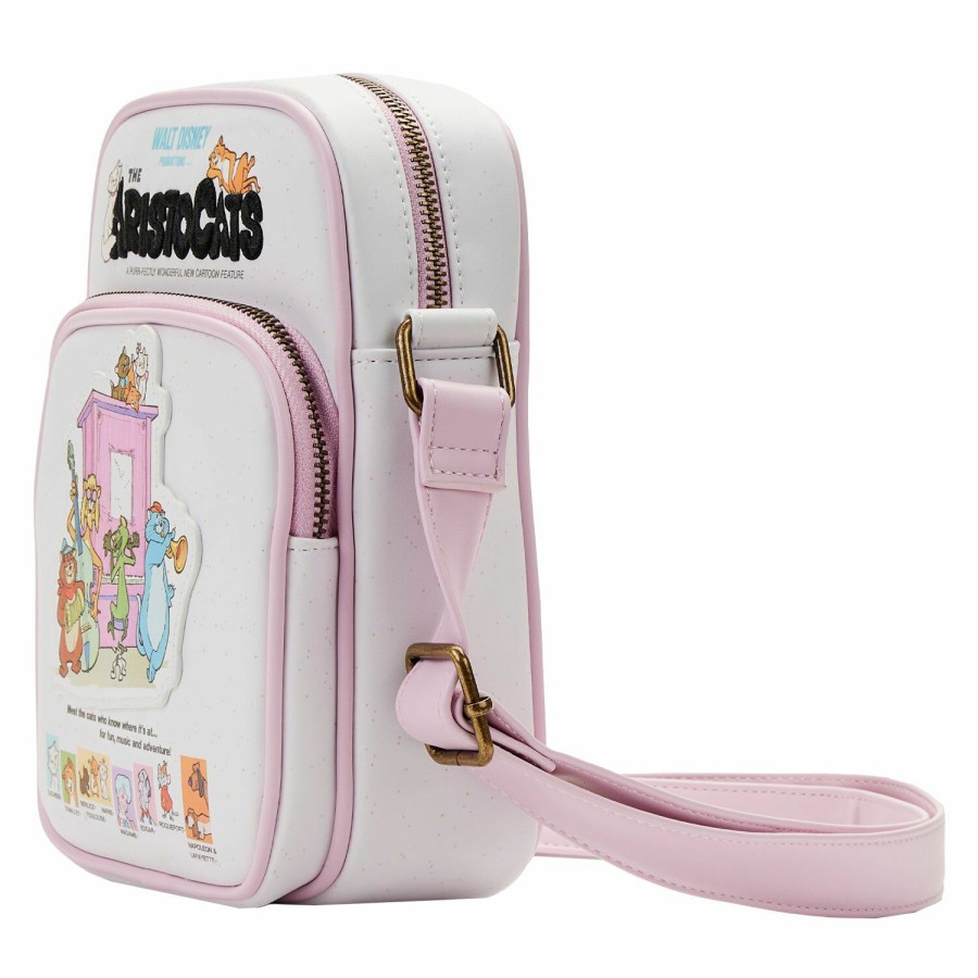 Handbags & Wallets * | The Aristocats Poster Passport Crossbody Bag Loungefly Hot Selling