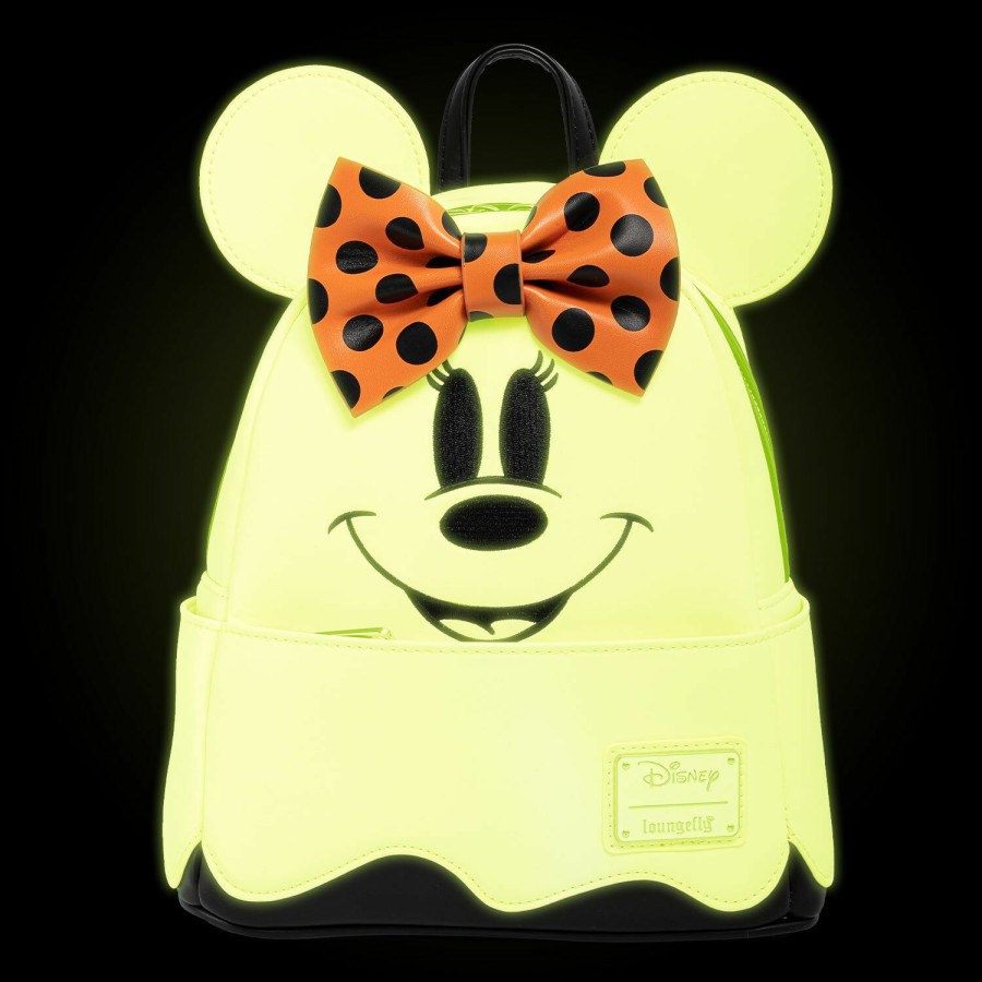 Handbags & Wallets * | Disney Minnie Mouse Ghost Glow In The Dark Cosplay Mini Backpack Loungefly Online Store