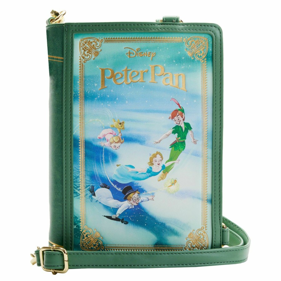 Handbags & Wallets * | Peter Pan Book Convertible Crossbody Bag Loungefly Promotions