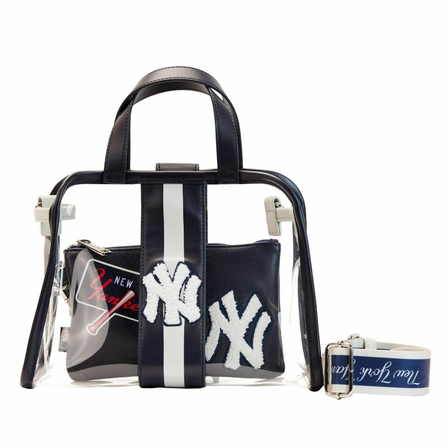 Handbags & Wallets * | Mlb Ny Yankees Stadium Crossbody Bag With Pouch Loungefly Clearance