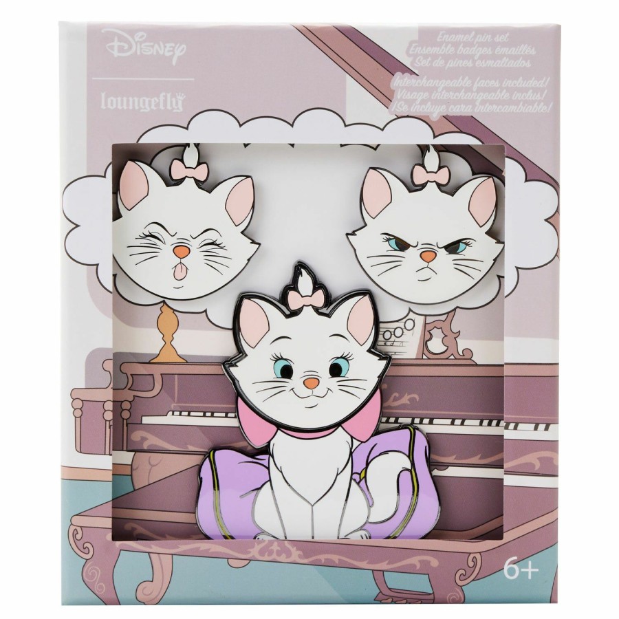 Accessories * | The Aristocats Marie Mixed Emotions Pin Set Loungefly Exclusive