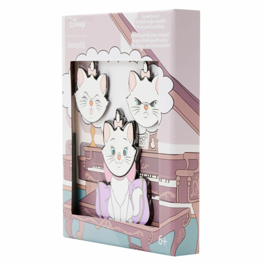 Accessories * | The Aristocats Marie Mixed Emotions Pin Set Loungefly Exclusive