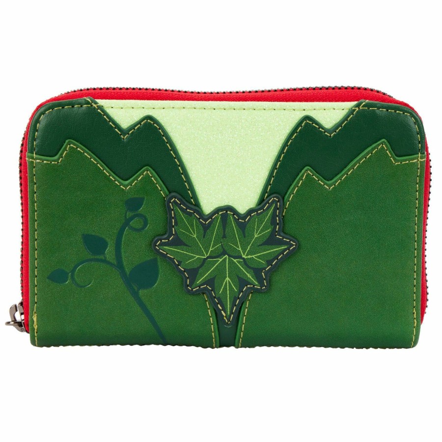 Handbags & Wallets * | Exclusive Poison Ivy Glow In The Dark Cosplay Zip Around Wallet Loungefly Cheap Online