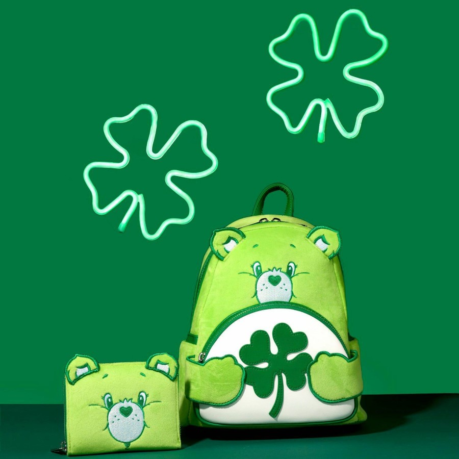 Handbags & Wallets * | Limited Edition Exclusive Care Bears Good Luck Bear Cosplay Mini Backpack Loungefly 100% Guarantee