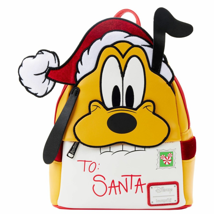 Handbags & Wallets * | Exclusive Pluto Santa Letter Mini Backpack Loungefly Typical Style