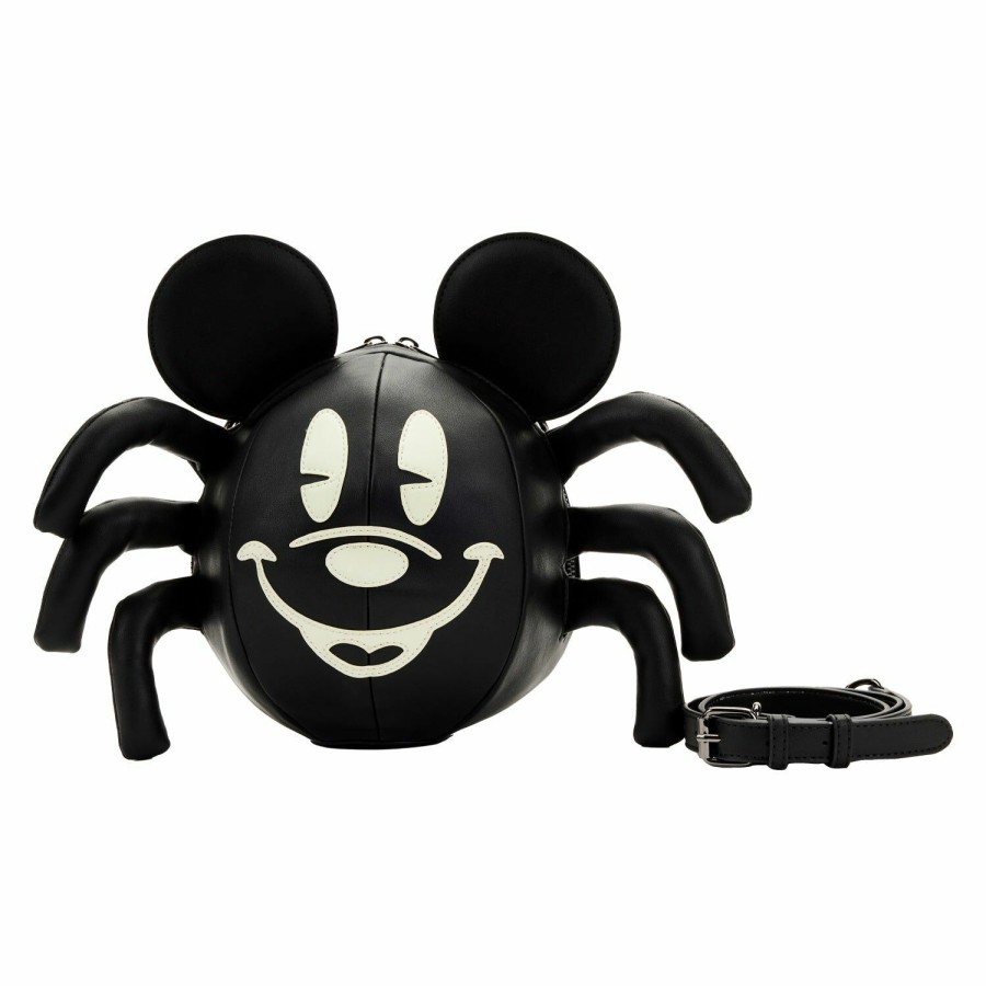 Stitch Shoppe * | Stitch Shoppe Mickey Mouse Glow Spider Crossbody Bag Loungefly Attractive