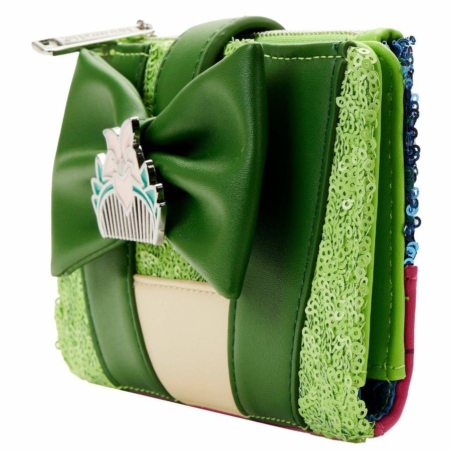 Handbags & Wallets * | Exclusive Mulan Sequin Flap Wallet Loungefly Exclusive Design