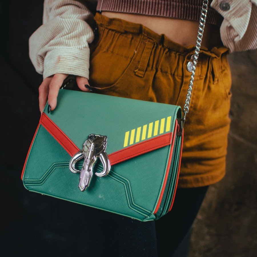 Handbags & Wallets * | Star Wars Boba Fett Cosplay Crossbody Bag Loungefly Cut Price