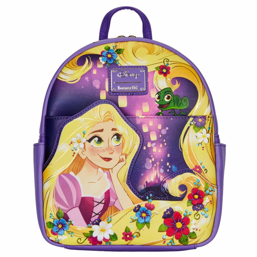 Handbags & Wallets * | Limited Edition Exclusive Tangled Rapunzel Dreams Mini Backpack Loungefly Store