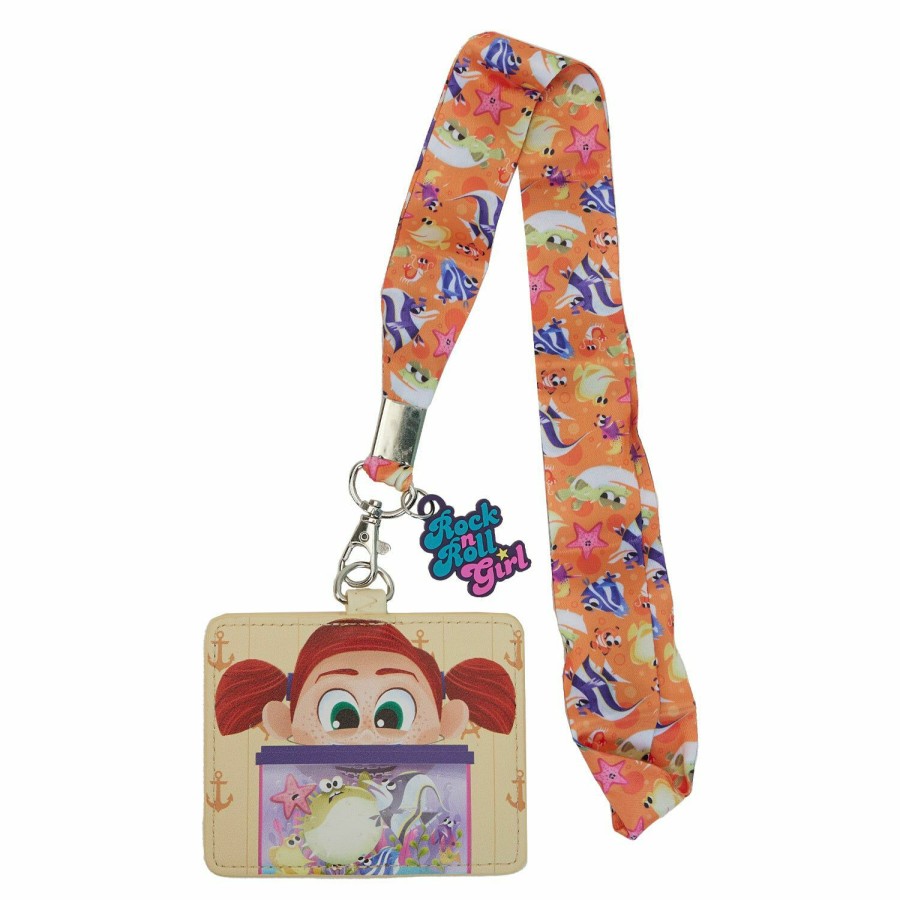 Small Accessories * | Finding Nemo Darla Fish Tank Lanyard With Card Holder Loungefly Sale