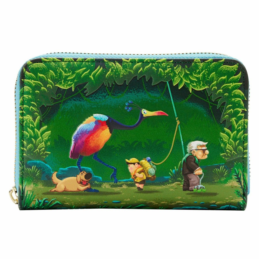 Handbags & Wallets * | Up Moment Jungle Stroll Zip Around Wallet Loungefly Hot Sale