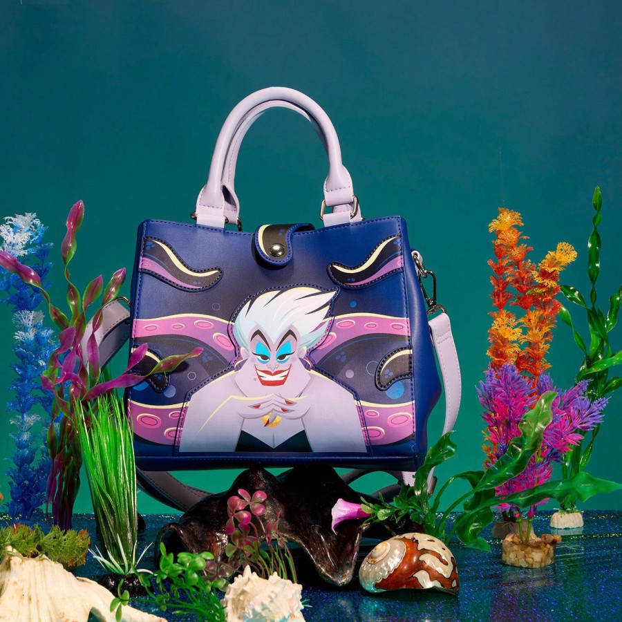 Handbags & Wallets * | The Little Mermaid Ursula Plotting Glow Crossbody Bag Loungefly Outlet Sale