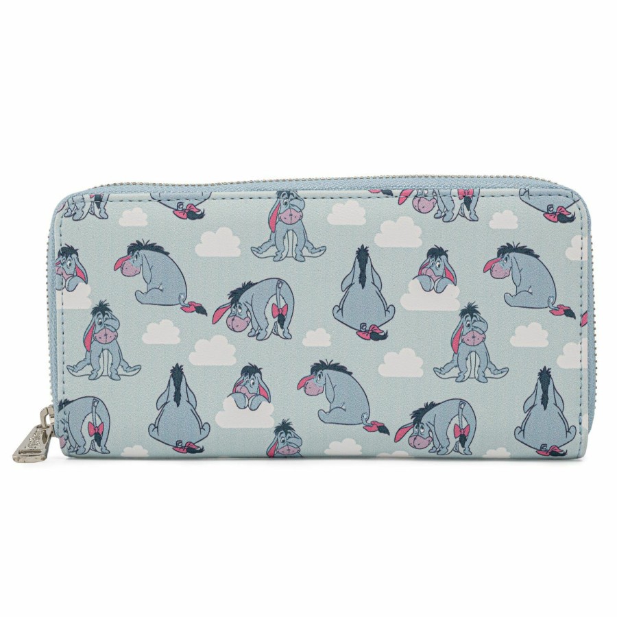 Handbags & Wallets * | Disney Winnie The Pooh Eeyore Zip Around Wallet Loungefly Discount Sale