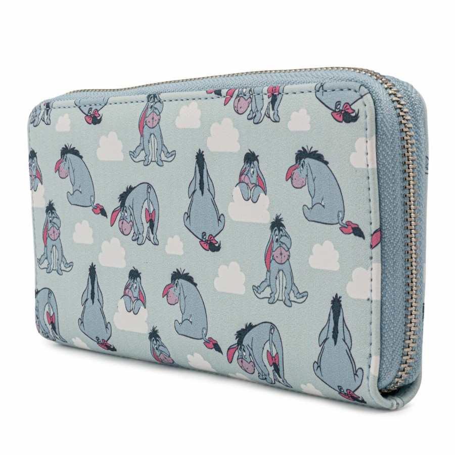 Handbags & Wallets * | Disney Winnie The Pooh Eeyore Zip Around Wallet Loungefly Discount Sale