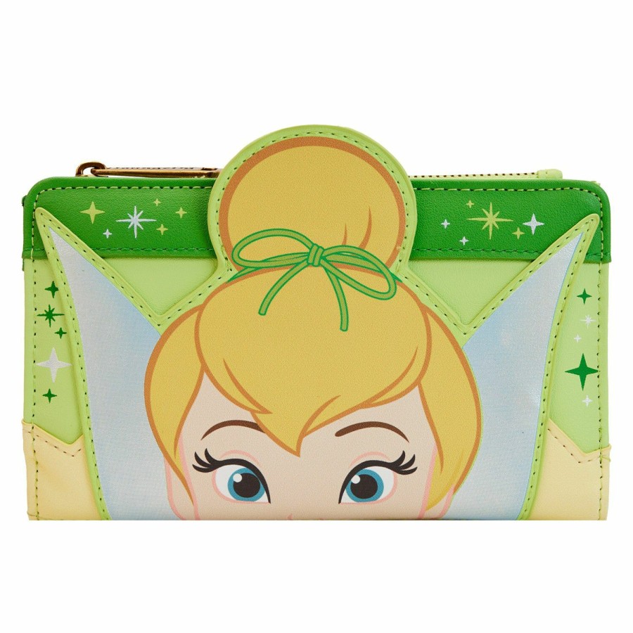 Handbags & Wallets * | Limited Edition Exclusive Tinker Bell Flap Wallet Loungefly Wholesale