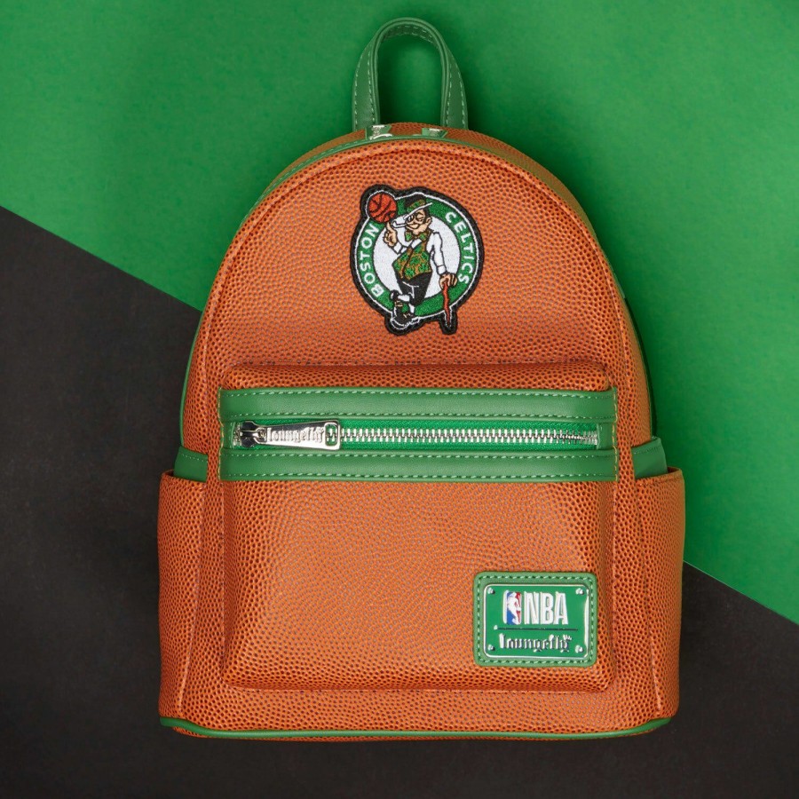 Handbags & Wallets * | Nba Boston Celtics Basketball Logo Mini Backpack Loungefly Top Sellers