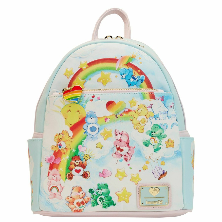 Handbags & Wallets * | Care Bears Cloud Party Mini Backpack Loungefly Fire Sale