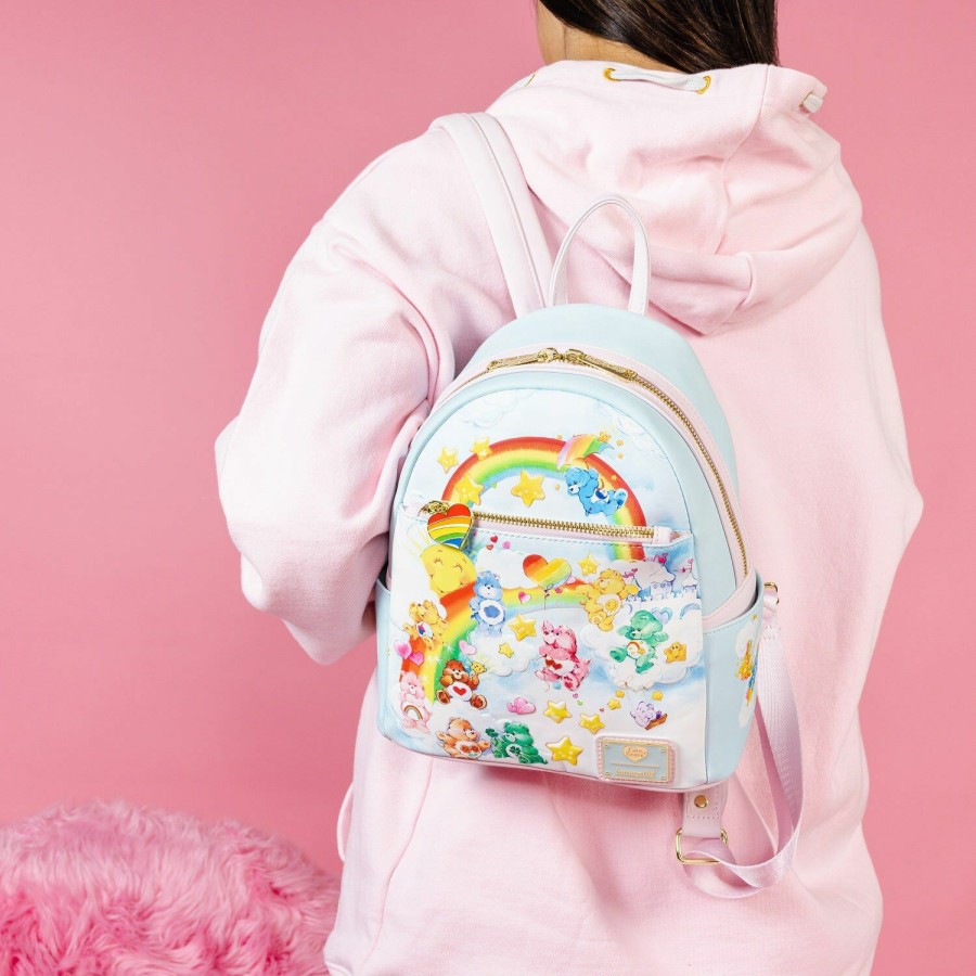 Handbags & Wallets * | Care Bears Cloud Party Mini Backpack Loungefly Fire Sale