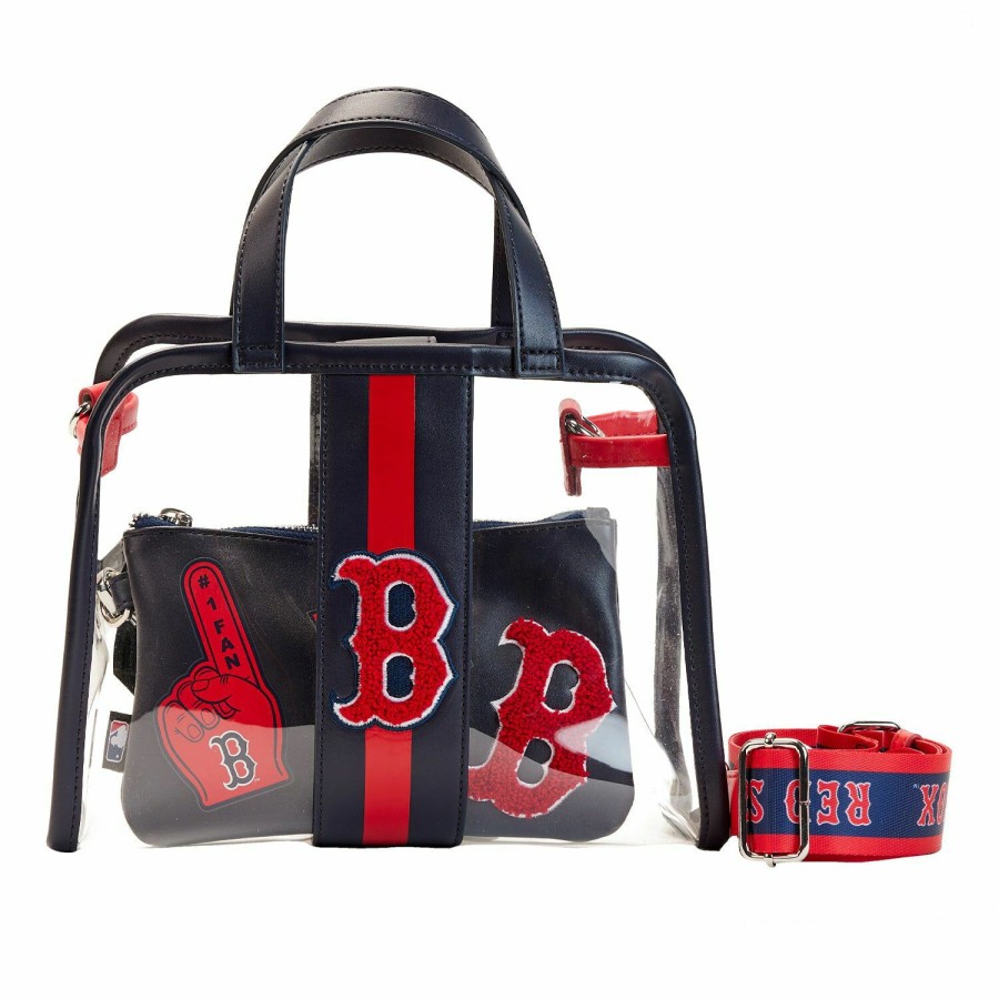 Handbags & Wallets * | Mlb Boston Red Sox Stadium Crossbody Bag With Pouch Loungefly 100% Guarantee