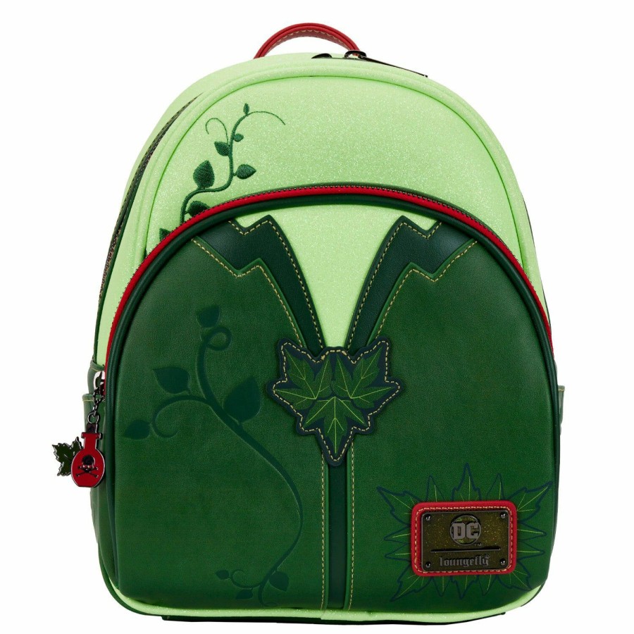 Handbags & Wallets * | Exclusive Poison Ivy Glow In The Dark Cosplay Mini Backpack Loungefly Good Quality