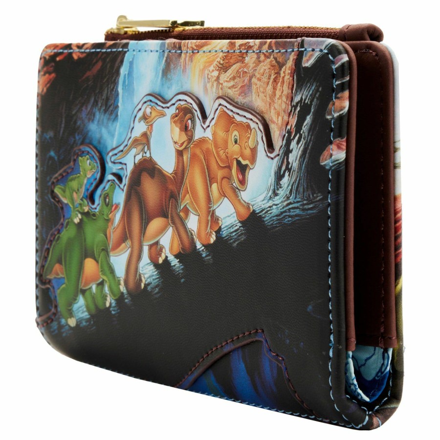 Handbags & Wallets * | The Land Before Time Poster Flap Wallet Loungefly High Quality