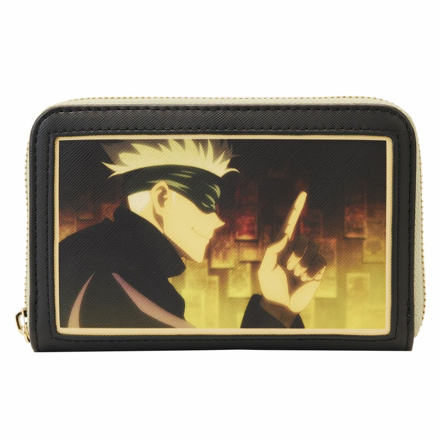 Handbags & Wallets * | Jujutsu Kaisen Satoru Gojo Zip Around Wallet Loungefly Low Price